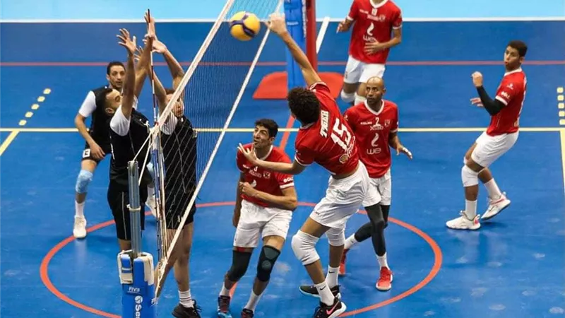 الأهلى يتخطي سبورتنج فى الدور قبل النهائى لدورى الطائرة رجال
