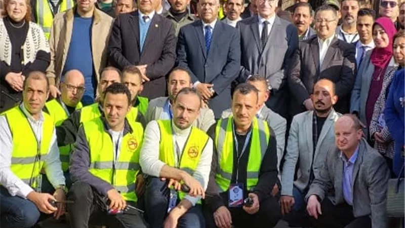 الهجان وسوسه يشهدان نموذج تجربة إخلاء المستشفى الجامعى ببنها