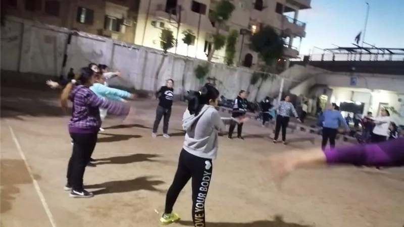 تدريبات لمركز رياضة المرأة بمراكز شباب الاقصر