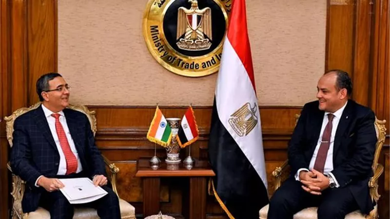 وزير التجارة يبحث مع السفير الهندي بالقاهرة التعاون بين البلدين