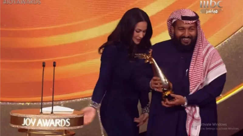 إبراهيم الحجاج أفضل ممثل بجائزة حفل JOY AWARDS