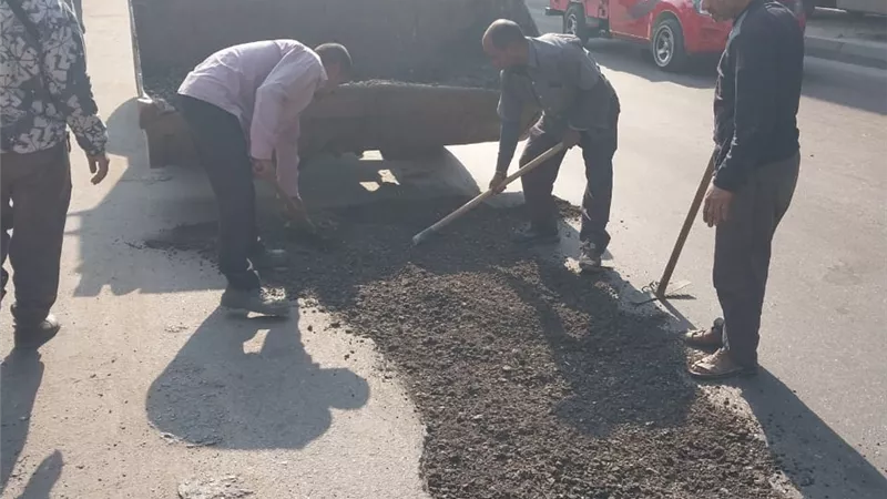 متابعة رئيس جنوب الجيزة لصيانة الطرق والانارة بـ 