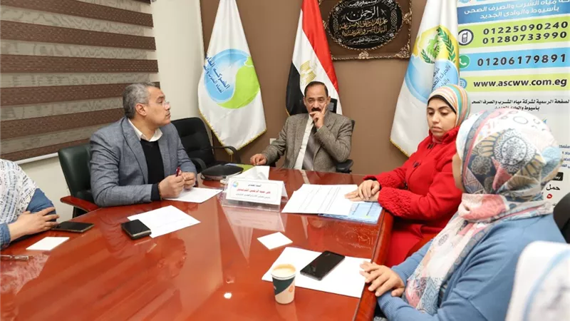 مياه أسيوط تواصل إجراءاتها لتقليل الفاقد وتقنين أوضاع الوصلات