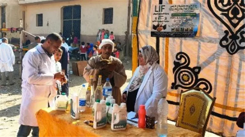 قافلة بيطرية شاملة لعلاج الثروة الحيوانية مجانا بالشرقية