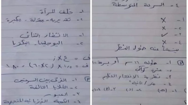 امتحان العلوم بالاجابات للشهادة الإعدادية بالجيزة 2023