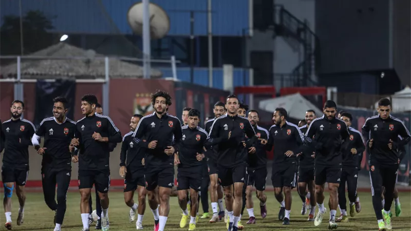مران الأهلي: الفريق يختتم استعداداته لمباراة البنك الأهلي