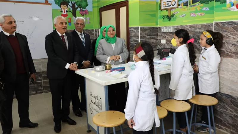 حجازي يتابع سيرالعمليةالتعليميةفى المدرسةالرسميةالدولية بمدينةنصر