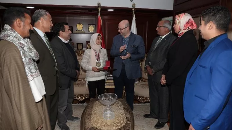 محافظ بنى سويف يُكرّم بطلة البطوله العربيه بسوريا