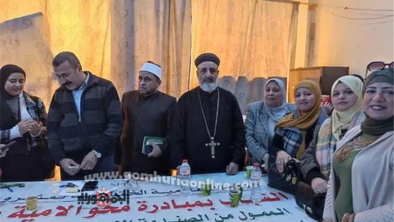 جلسه حوارية لمشروع ٢ كفايه ببنى سويف