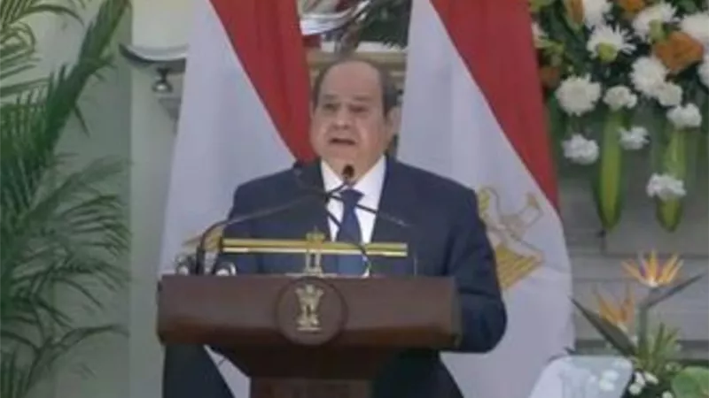 السيسي: استثمارات هندية في مجالات الطاقة والهيدروجين الأخضر والزراعة