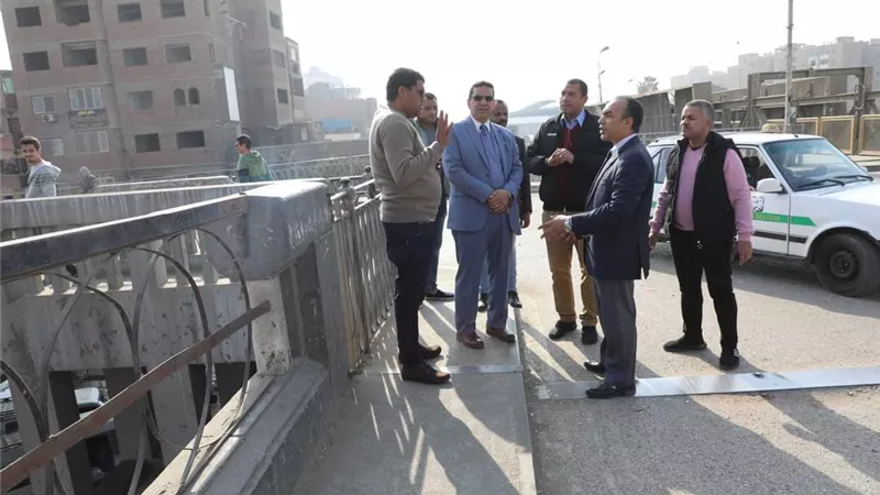 نائب محافظ المنيا يوجه بتنفيذ أعمال الإصلاح لكوبري الملك فاروق
