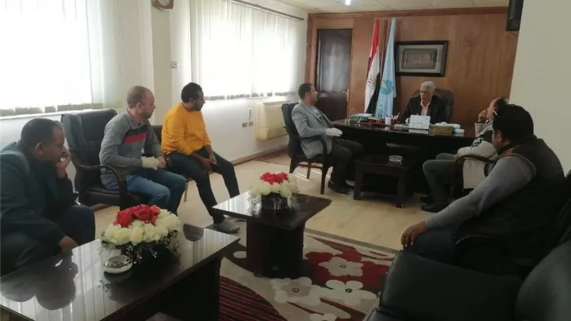 رئيس مدينة مرسى علم : استقبال وفد من كنيسة العذراء مريم والانبا
