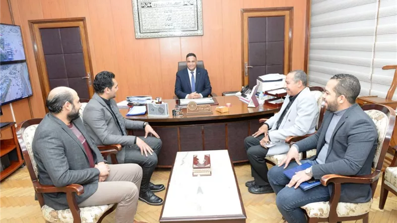 إزالة الحواجز الخرسانيه من شوارع المنصورة