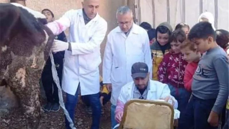 بيطرى الشرقية يُنظم قافلة طبية بيطرية شاملة بالسعادات
