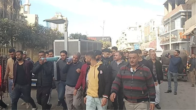تشييع جثمان جد اللاعب إمام عاشور من السنبلاوين في الدقهلية