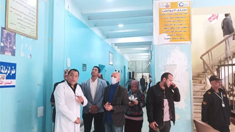 جولة تفقدية لمسعود بمركز طبي النحال ومستشفى كفرصقر