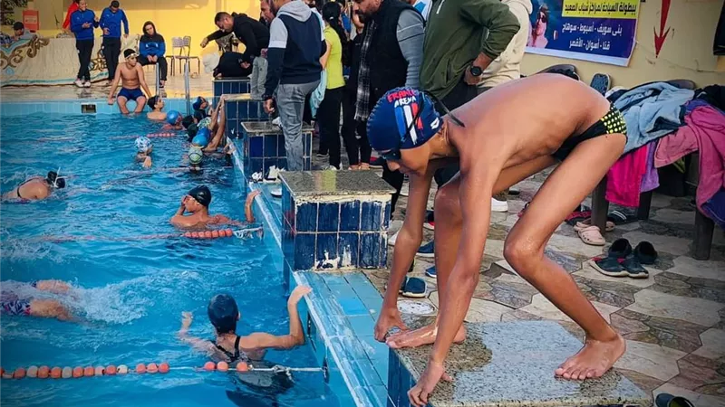 بني سويف تحصد ميداليات دوري مراكز الشباب للسباحة