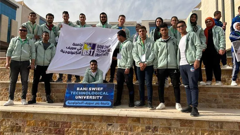 طلاب جامعة بنى سويف التكنولوجية يصعدون لدور الثمانية في كرة القدم