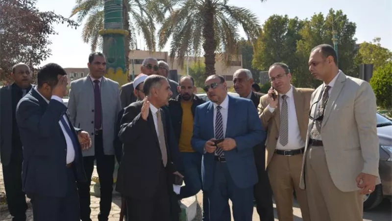 نائب رئيس جامعة الأزهر يتفقد الموقع المقترح لإنشاء فرع الأزهر