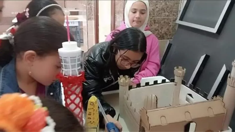 إنطلاق أنشطة اجازة نصف العام بمدارس كفر شكر وقها