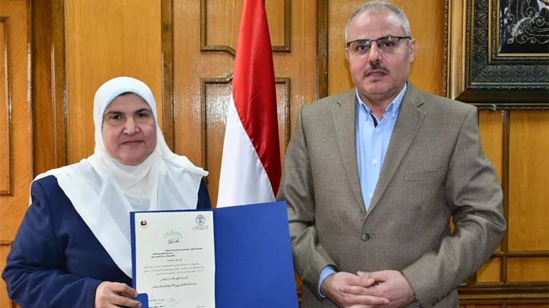 الدكتورة سهير أبو عيشه مديراً عاماً للشئون المالية بجامعة القناة