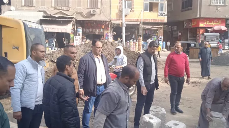 رفع ١٢٣٠ اشغال وتطهير بالوعات الامطار واصلاح ماسورة مياه بالجيزة