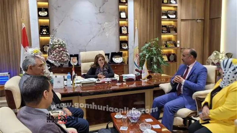 الفولي والخولى يقدمان التهنئة لشادن معاوية رئيس جامعة السادات
