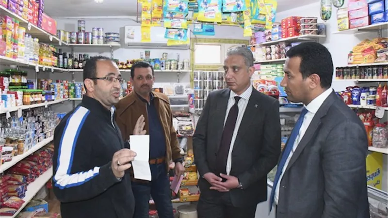 الأنصاري يتفقد أعمال توسعة طريق الفيوم/إطسا وتغطية بحر القيلامون