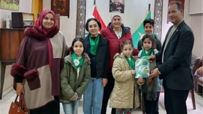 براعم مدرسة اتريب يهدون مجلة