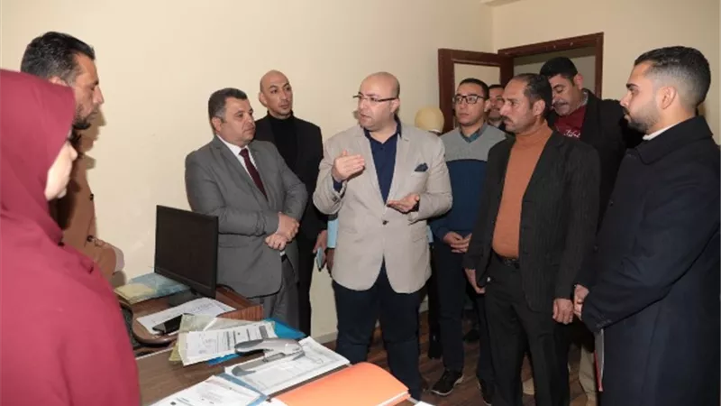 غنيم يتابع سير العمل بقرى بنى سويف