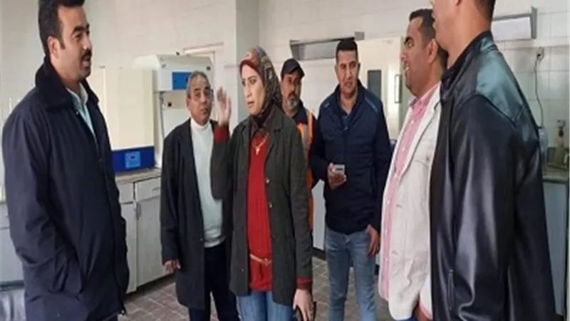 الجهاز التنظيمي لمياه الشرب يتفقد محطة معالجة المخلفات بعتاقة