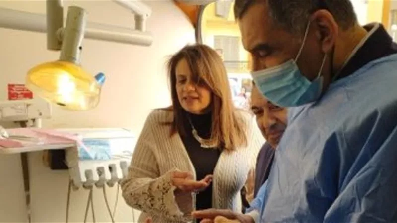 وزيرة الهجرة تتفقد قافلة طبية لأهالى الأسمرات