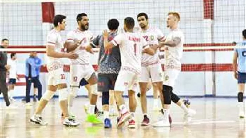 فوز الزمالك علي الإتحاد بدورى الكرة الطائرة
