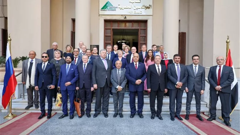 وفد روسي رفيع المستوى يزور نقابة المهندسين
