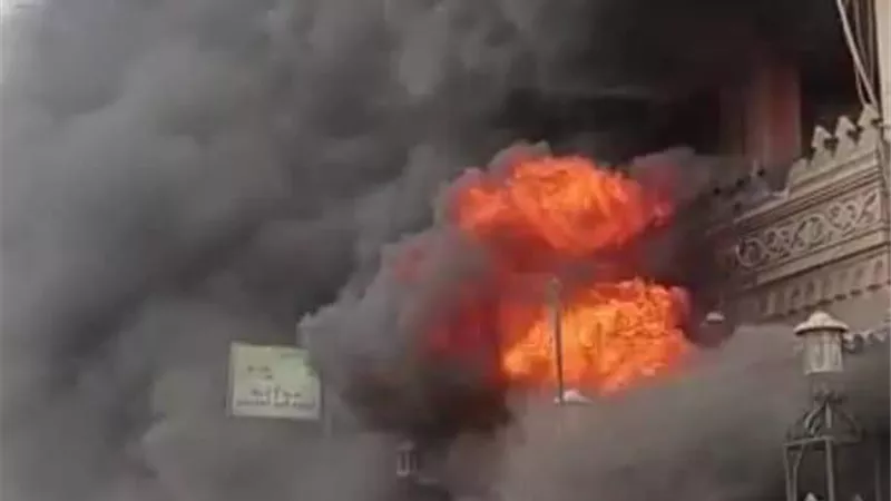 مصرع 3 أشخاص فى حريق مستشفى بالمطرية