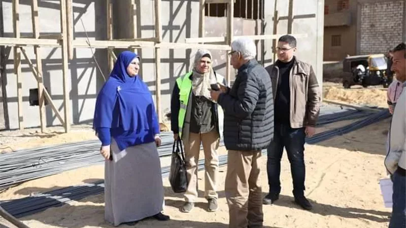 متابعة مشروعي إنشاء محطتي مياه الفقاعي وكفر ناصر بمركز ببا
