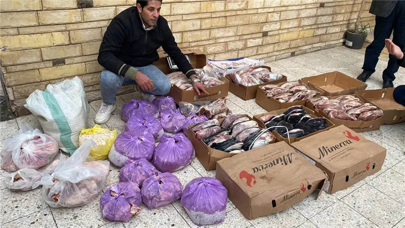 ضبط لحوم مجهولة المصدر ومنتهية الصلاحية بدمياط