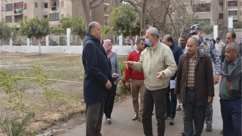محافظ القليوبية يتفقد حديقة نسمة ومحطةمعالجة الصرف الصحي بالخانكة