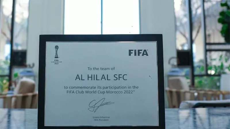 الهلال السعودي يتسلم وثيقة المشاركة في مونديال المغرب