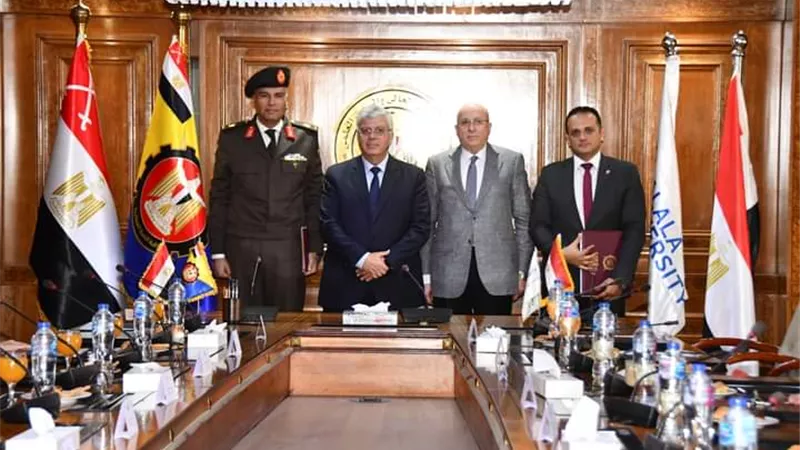 الكلية الفنية العسكرية توقع بروتوكول تعاون مع جامعة الجلالة