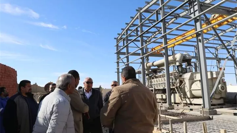 ١٢ ميجاوات زيادة لقدرة محطة كهرباء مشروعات حياة كريمة بالفرافرة