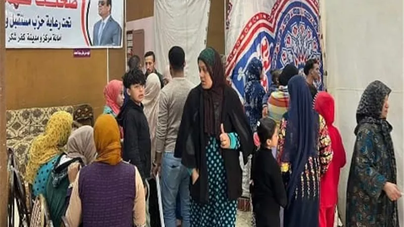 مستقبل وطن كفر شكر يطلق قافلة طبية مجانية لعلاج أهالى كفر الشهاوي
