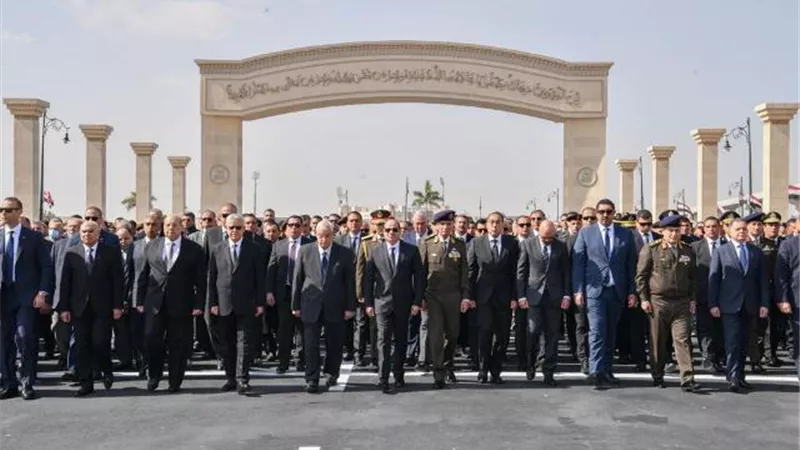 تقدم الرئيس السيسي الجنازة العسكرية للراحل المهندس شريف إسماعيل