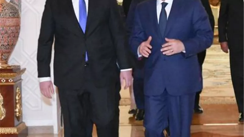 الرئيس السيسي يستقبل رئيس وزراء جمهورية رومانيا