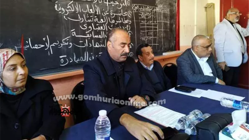 الفولي يحضر مقابلات رؤساء لجان ومراقبين امتحانات الدبلومات الفنية