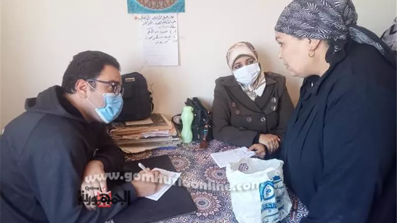 جامعة السادات توفد قافلة طبية متخصصة لقرية ميت موسي بشبين الكوم
