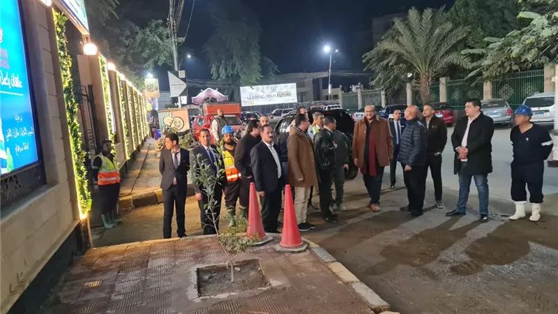 نائب رئيس القابضة لمياه الشرب يتفقد محطة معالجة صرف صحى الهجارسة