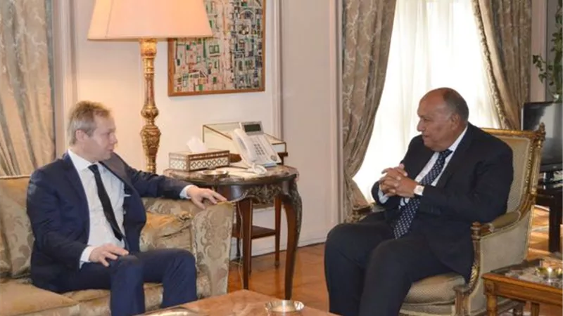 وزيرالخارجيةيستقبل المبعوث الأوروبي لعملية السلام في الشرق الأوسط