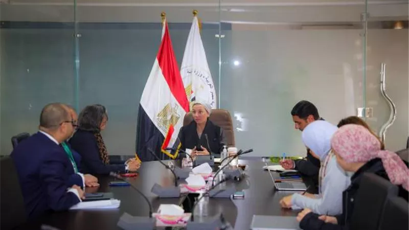 وزيرة البيئة تبحث مع البنك المركزى تمويل مشروعات المناخ فى مصر