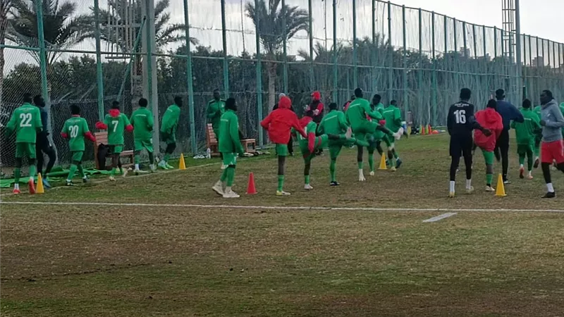 منتخب السودان وصل الاسماعيلية وبدأ التدريبات